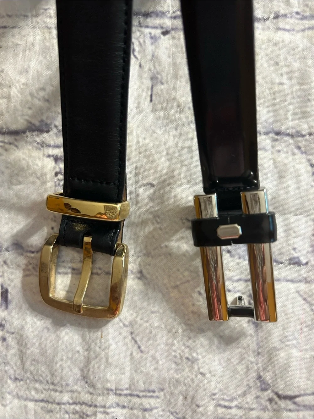 TALBOTS BLACK LEATHER ITALY & USA MADE CLASSIC CHIC BELTS SIZE MEDIUM